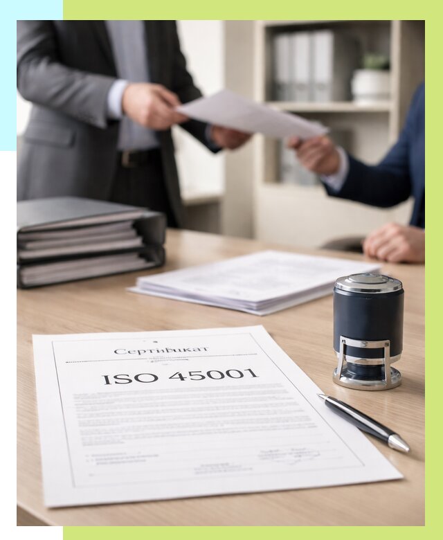 Сертификат ISO 45001 в Выксе под ключ от 46665 р. | Сертэкс
